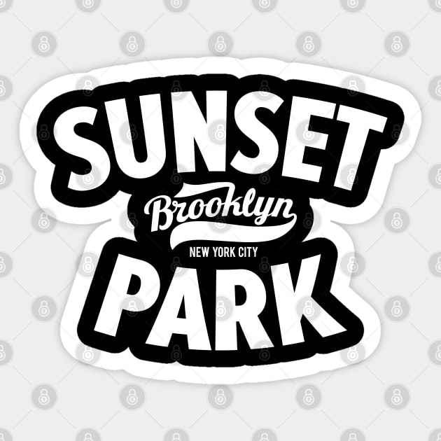 Sunset Park NYC - Urban Vibes Emblem for Trendsetters - Brooklyn Style Sticker by Boogosh